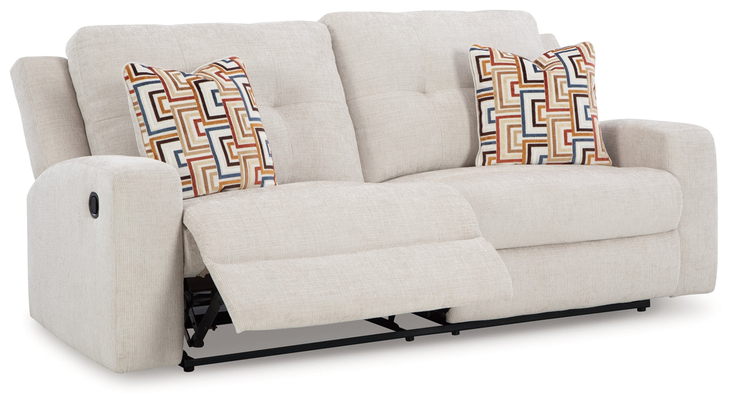 Danum Reclining Sofa in Stone