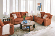 Danum Reclining Sofa in Spice