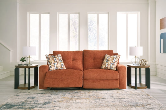 Danum Reclining Sofa in Spice
