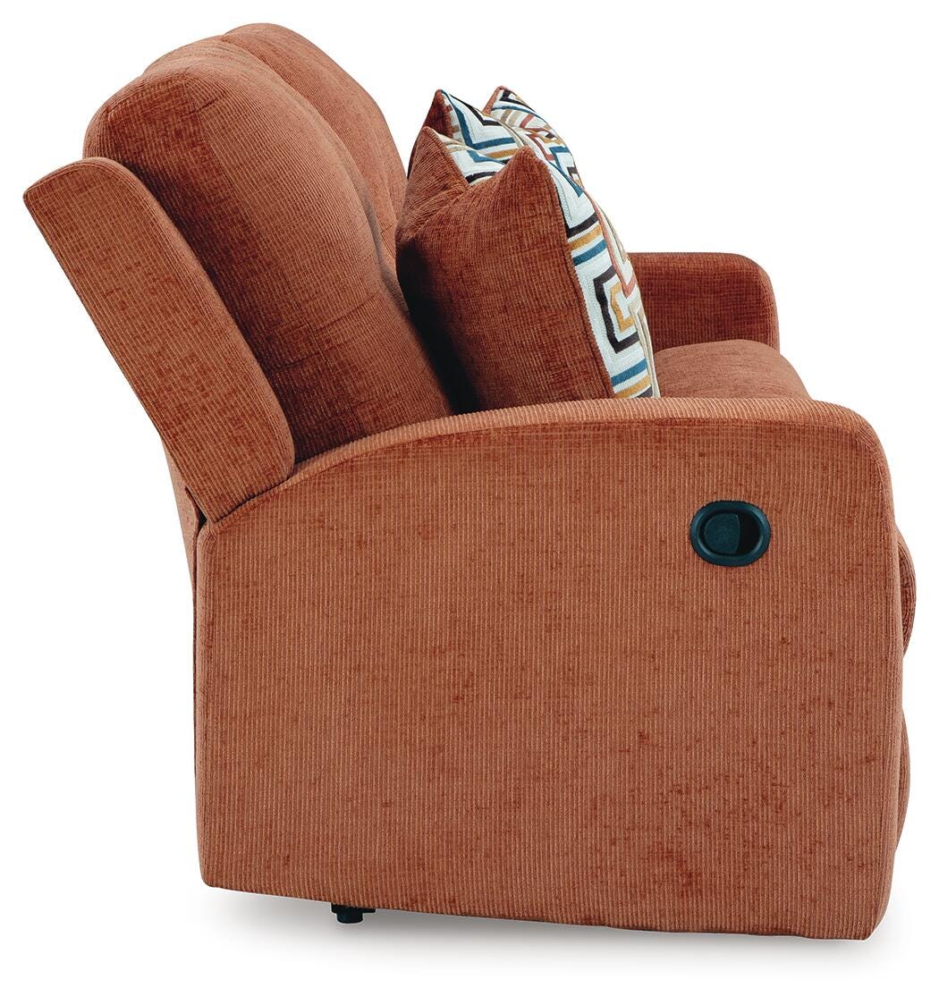 Danum Reclining Sofa in Spice
