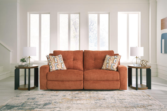 Danum Reclining Sofa in Spice