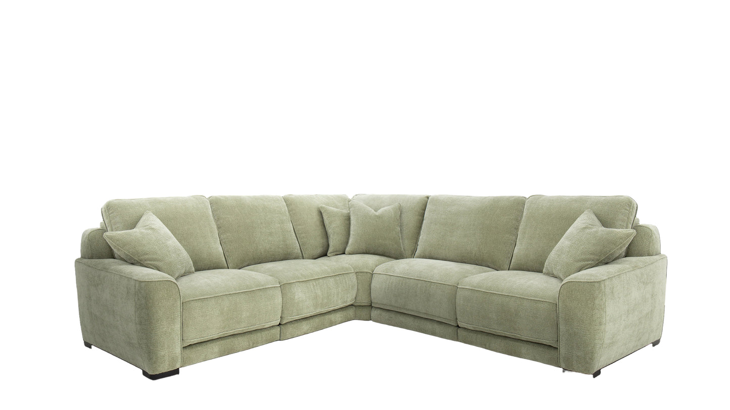 Whisper 5PC Power Sectional Sage