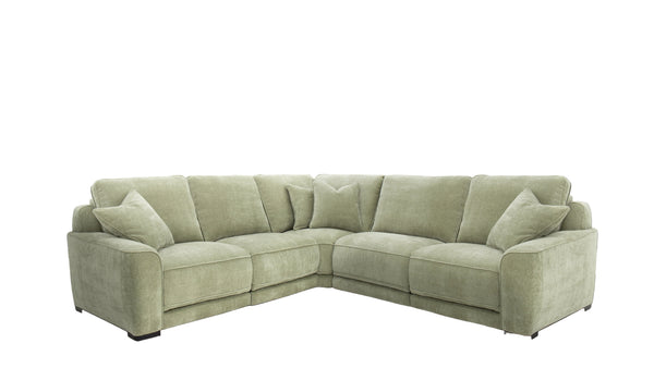 Whisper 5PC Power Sectional Sage