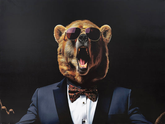 ''Urbane Roar'' Wrapped Canvas