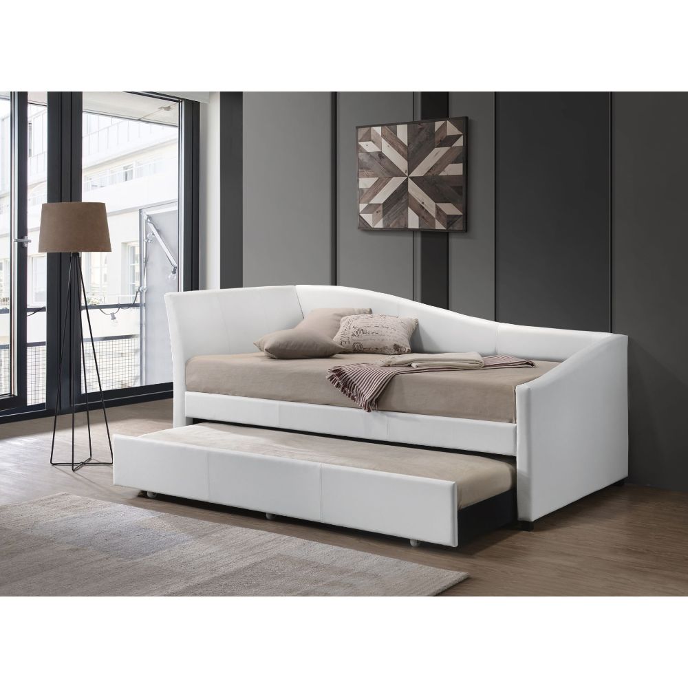 Sofá cama tapizado Jedda con cama nido (Twin)