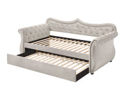 Adkins Upholstered Daybed with Trundle (Twin)