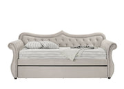 Sofá cama tapizado Adkins con cama nido (Twin)