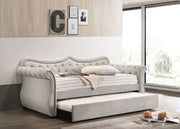 Sofá cama tapizado Adkins con cama nido (Twin)