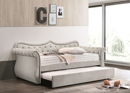 Sofá cama tapizado Adkins con cama nido (Twin)