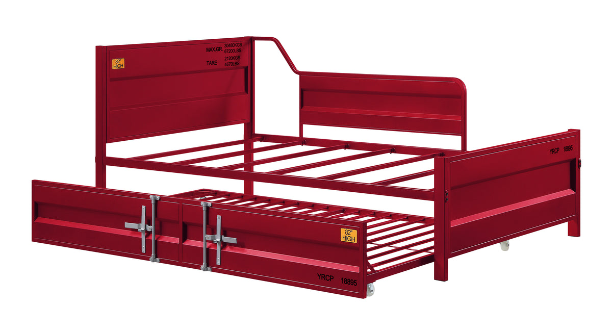 Cargo Daybed W/Trundle (Twin) - Red