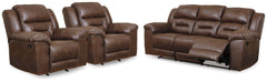 Stoneland Reclining Sofa and 2 Recliners