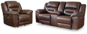 Stoneland Power Reclining Loveseat and Power Recliner