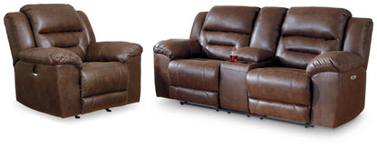Stoneland Power Reclining Loveseat and Power Recliner