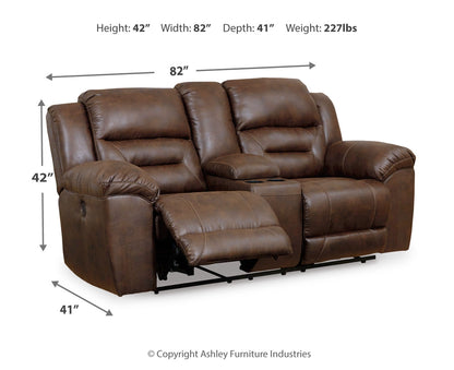 Stoneland DBL REC PWR Loveseat w/Console