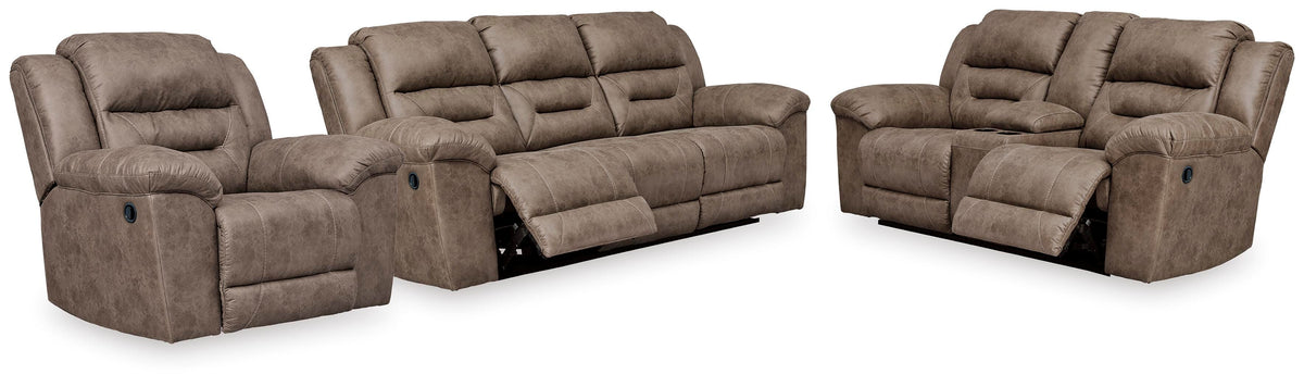 Stoneland Sofa, Loveseat and Recliner