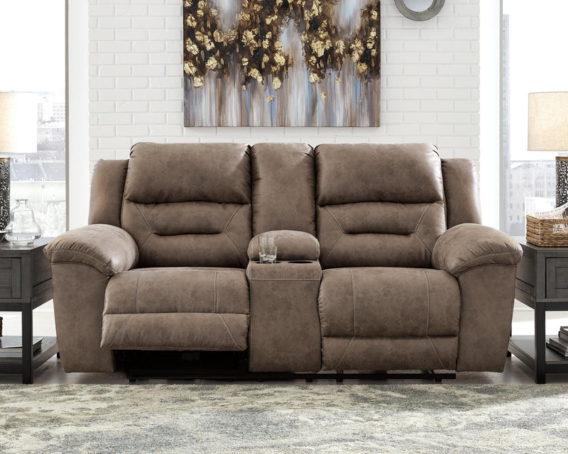 Stoneland Power Reclining Loveseat with Console