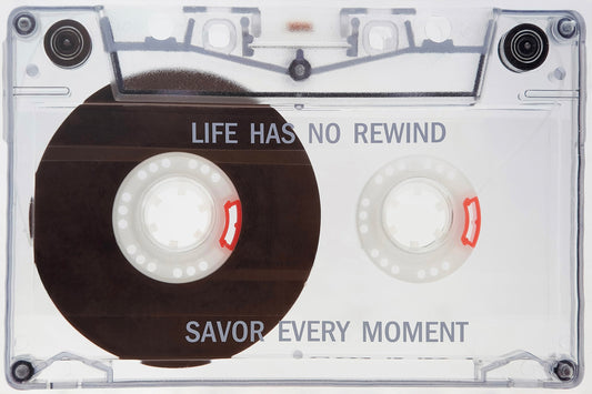 ''No Rewind Retro Cassette Inspiration'' Wrapped Canvas