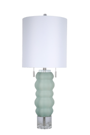 Oceanic Wave Glass & Crystal Table Lamp (Case Pack 2)