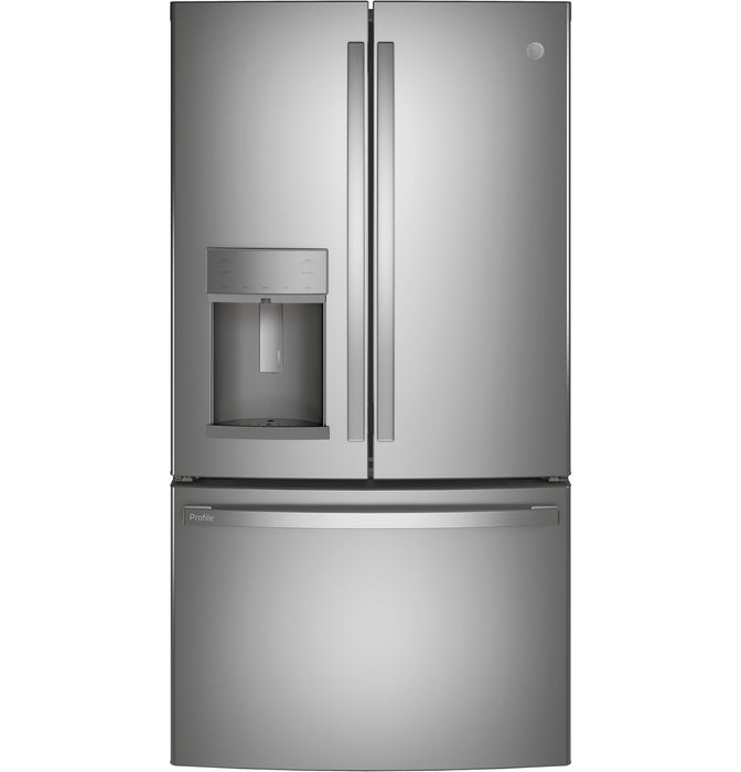 Serie GE Profile™ Energy Star® 22.1 Cu. Pie. Refrigerador de puertas francesas con profundidad de mostrador y autollenado manos libres