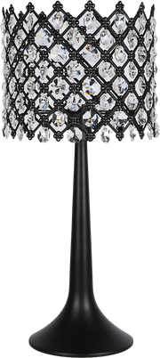 Crystal Lattice Radiance Metal and Crystal Table Lamp (Case Pack 2)