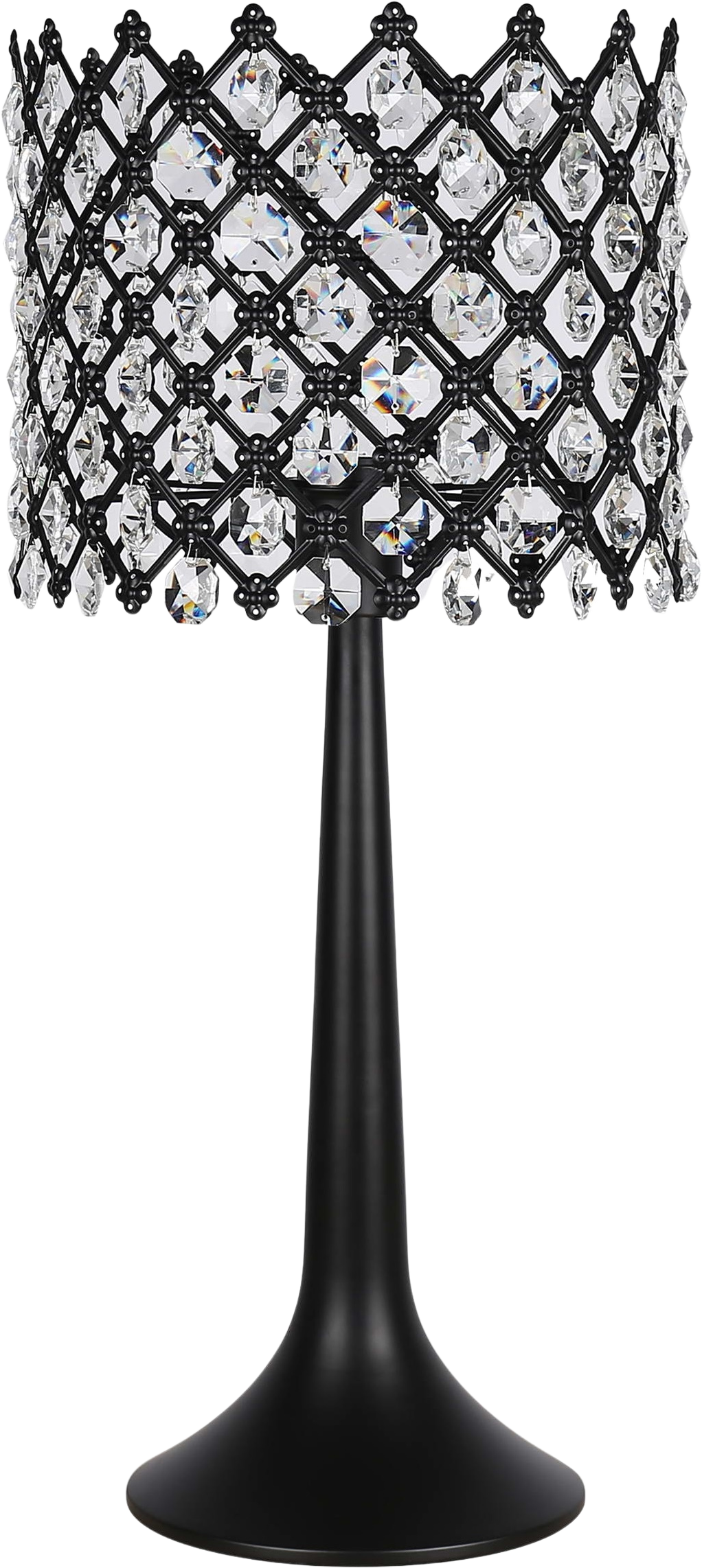 Crystal Lattice Radiance Metal and Crystal Table Lamp (Case Pack 2)