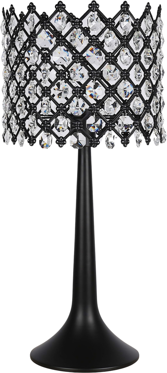 Crystal Lattice Radiance Metal and Crystal Table Lamp (Case Pack 2)