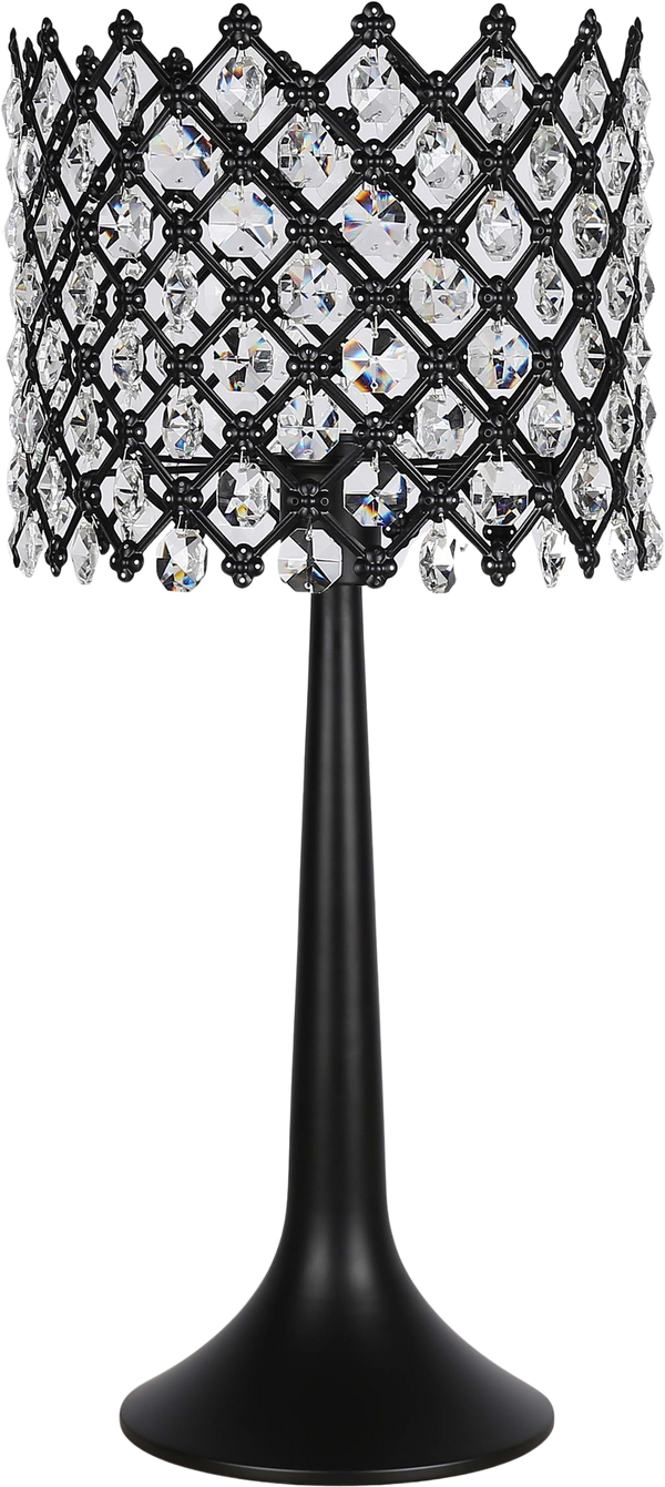 Crystal Lattice Radiance Metal and Crystal Table Lamp (Case Pack 2)