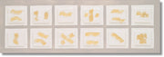 ''Sunlit Minimalist Texture Grid'' 3D Canvas in Frame