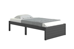 Dark Grey Twin Platform Bed