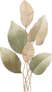 ''Nature Inspired Leaf Wall Decor'' Metal Wall Art