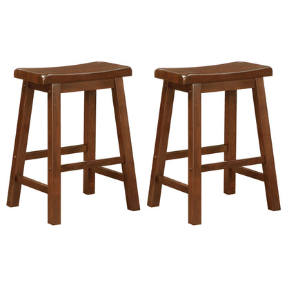 Durant Wood Backless Counter Stool (Set of 2)