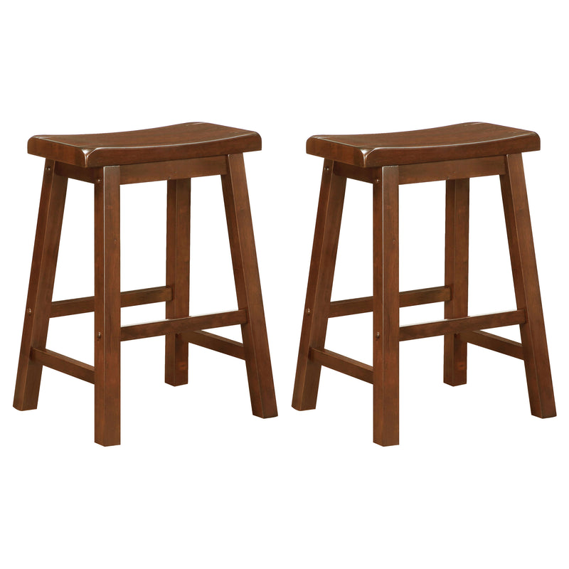 Durant Wood Backless Counter Stool (Set of 2)