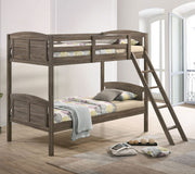 Litera Flynn Wood marrón desgastado