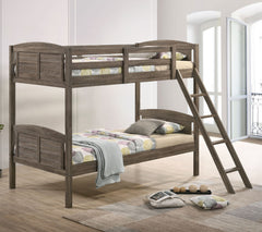 Litera Flynn Wood marrón desgastado