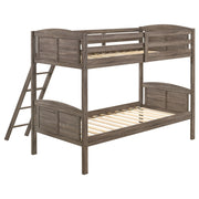 Litera Flynn Wood marrón desgastado