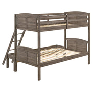 Litera Flynn Wood marrón desgastado