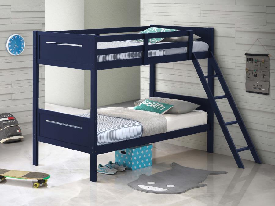 Litera Littleton con dos camas individuales y un colchón doble gratis