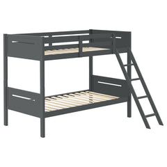 Littleton Wood Twin Over Twin Bunk Bed