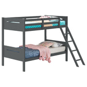Littleton Wood Twin Over Twin Bunk Bed