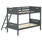 Littleton Wood Twin Over Twin Bunk Bed