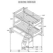 Littleton Wood Twin Over Full Bunk Bed