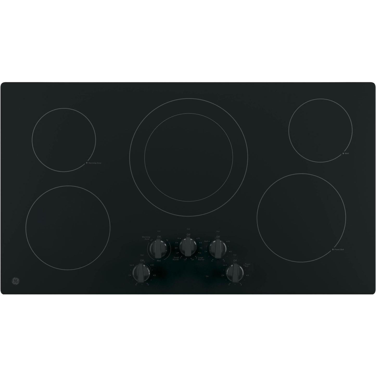 GE 36-inch Built-In Electric Cooktop JP3036DLBB IMAGE 1
