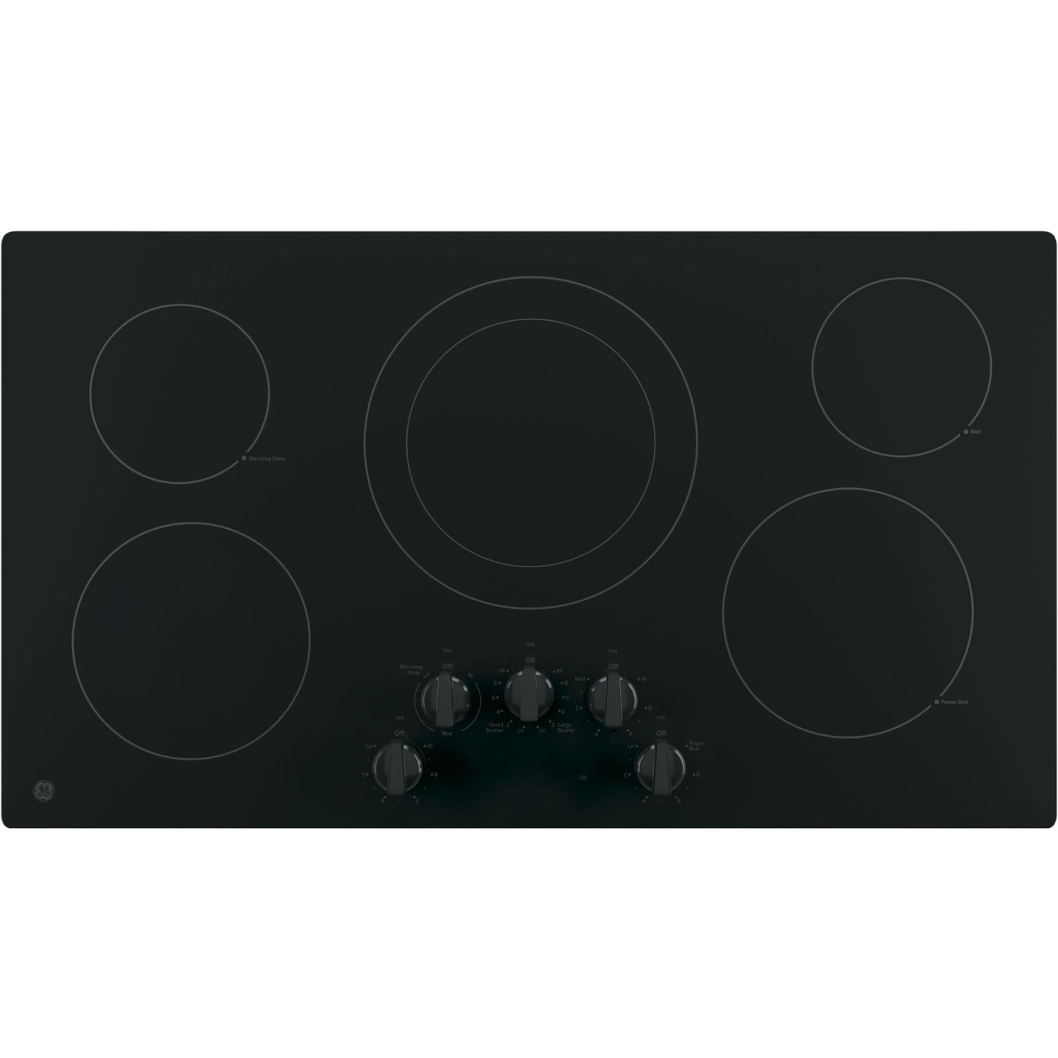 GE 36-inch Built-In Electric Cooktop JP3036DLBB IMAGE 1