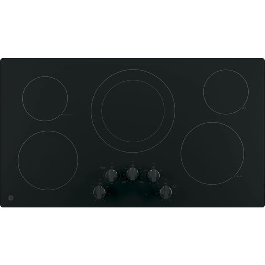 GE 36-inch Built-In Electric Cooktop JP3036DLBB IMAGE 1