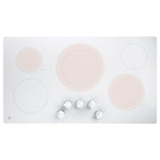  GE 36-inch Built-In Electric Cooktop JP3036TLWW IMAGE 1