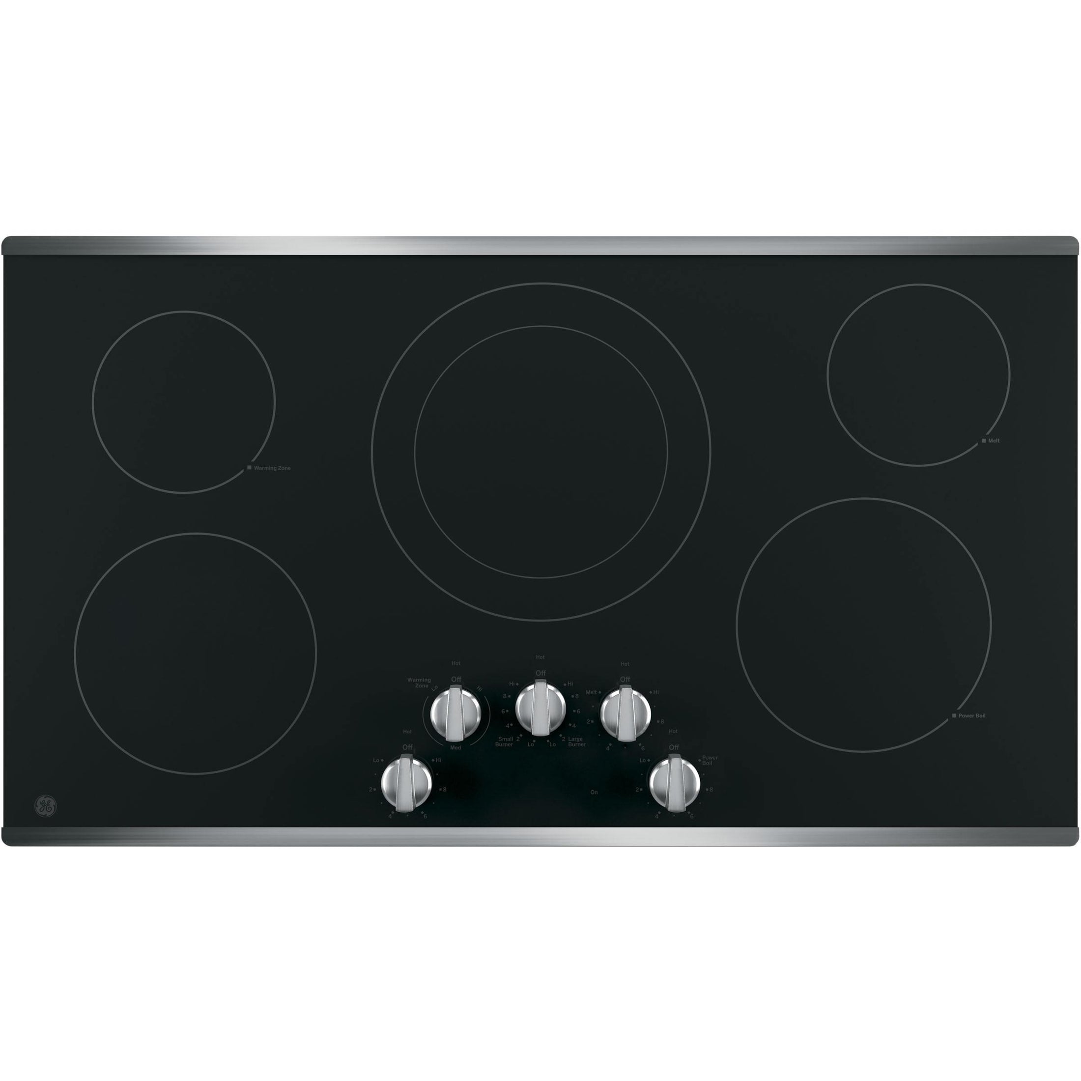  GE 36-inch Built-In Electric Cooktop JP3036SLSS IMAGE 1
