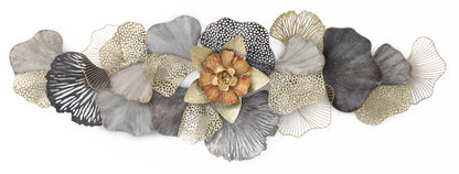 ''Modern Flower'' Metal Wall Art