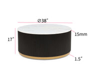 Kara Coffee Table W/ Casters