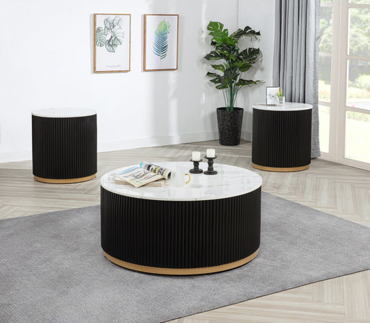 Kara Coffee Table W/ Casters
