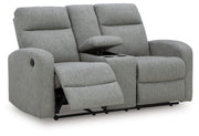 Moreau Place DBL Rec Loveseat w/Console